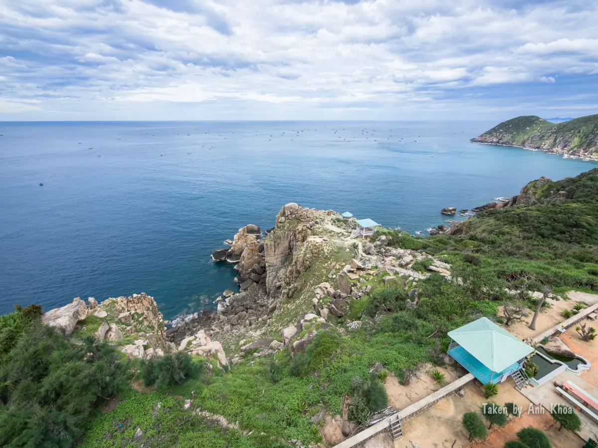 A bay below the cape at Mui Dien